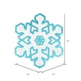 thumbnail image 2 of Vickerman 17" Turquiose andWhite 3D Foam Glitter Snowflake Christmas Ornament, 2 of 2