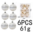 thumbnail image 3 of Miwamany Christmas Ball Ornaments 6 Pack, 6cm Large Glitter Christmas Tree Balls Shatterproof, Hanging Baubles for Xmas Tree Holiday Party Home Decor, Christmas Decorations Indoor, 3 of 7