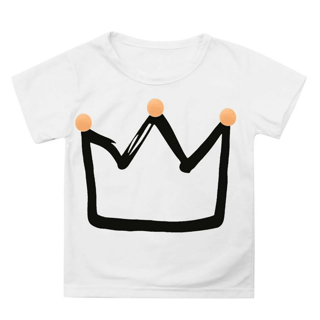 Sunnyoo T-Shirt Graphique pour Tout-Petits Garçons, T-Shirt à Manches Courtes Confortable, Tailles 3-13