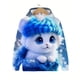 thumbnail image 2 of Sudadera de manga larga para niñas, sudadera con capucha con estampado de gatito blanco de dibujos animados, moda deportiva de otoño, sudaderas con capucha para niñas, ropa para niños, 2 of 5