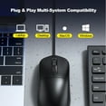 thumbnail image 3 of mice,Business Office Universal Wired Simple Sticker And Play Laptop Pc Compatible Optical With -slip Compatible With Windows With -slip Sticker Universal Wired Simple, 3 of 7