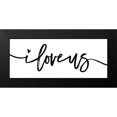 thumbnail image 2 of Wild Apple Portfolio 18x10 Black Modern Framed Museum Art Print Titled - Loving You I, 2 of 5