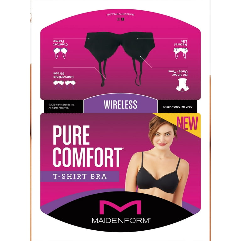 Maidenform Women's Pure Comfort T-Shirt Wireless Bra Dm7681