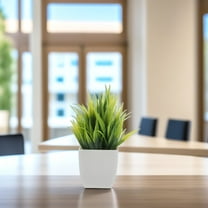 PTOOTP 3Pcs Green Aloe Leaf Fake Plants Indoor Artificial Decorations for Home Office with Lifelike Design