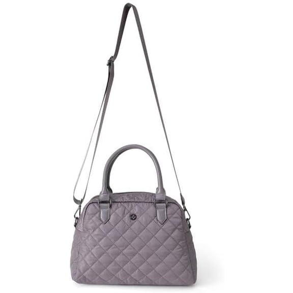 Quilted Satchel Bag for Women with Top Handles & Adjustable Crossbody Strap – Lightweight Structured Handbag