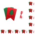thumbnail image 1 of Billuyoard Banderines festivos de tela para fiesta y celebración del día de Navidad, patrones exquisitos, suministros para fiestas, árbol hueco multicolor Árbol hueco 10Conjunto, 1 of 6