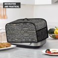 thumbnail image 4 of Slow Cooker Dust Cover Small Appliance Covers Kitchen Appliances Cover Oval Kitchen Appliance Cover with Mesh Pocket and Handy Handle Keep Your Kitchen Appliances Clean, Brick Wall, CZA64, 4 of 8