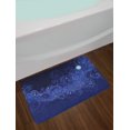 thumbnail image 2 of Magic Bath Mat, Abstract Night with Stars and Moon and Milky Way, Plush Bathroom Decor Mat with Non Slip Backing, 29.5" X 17.5", Indigo Violet Blue, by Ambesonne, 2 of 2