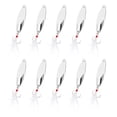 thumbnail image 1 of Uxcell 10Pcs 3/5 oz Cucharas de Pesca de Metal Señuelos de Pesca Cuchara de Lanzamiento Tono Plateado, 1 of 5