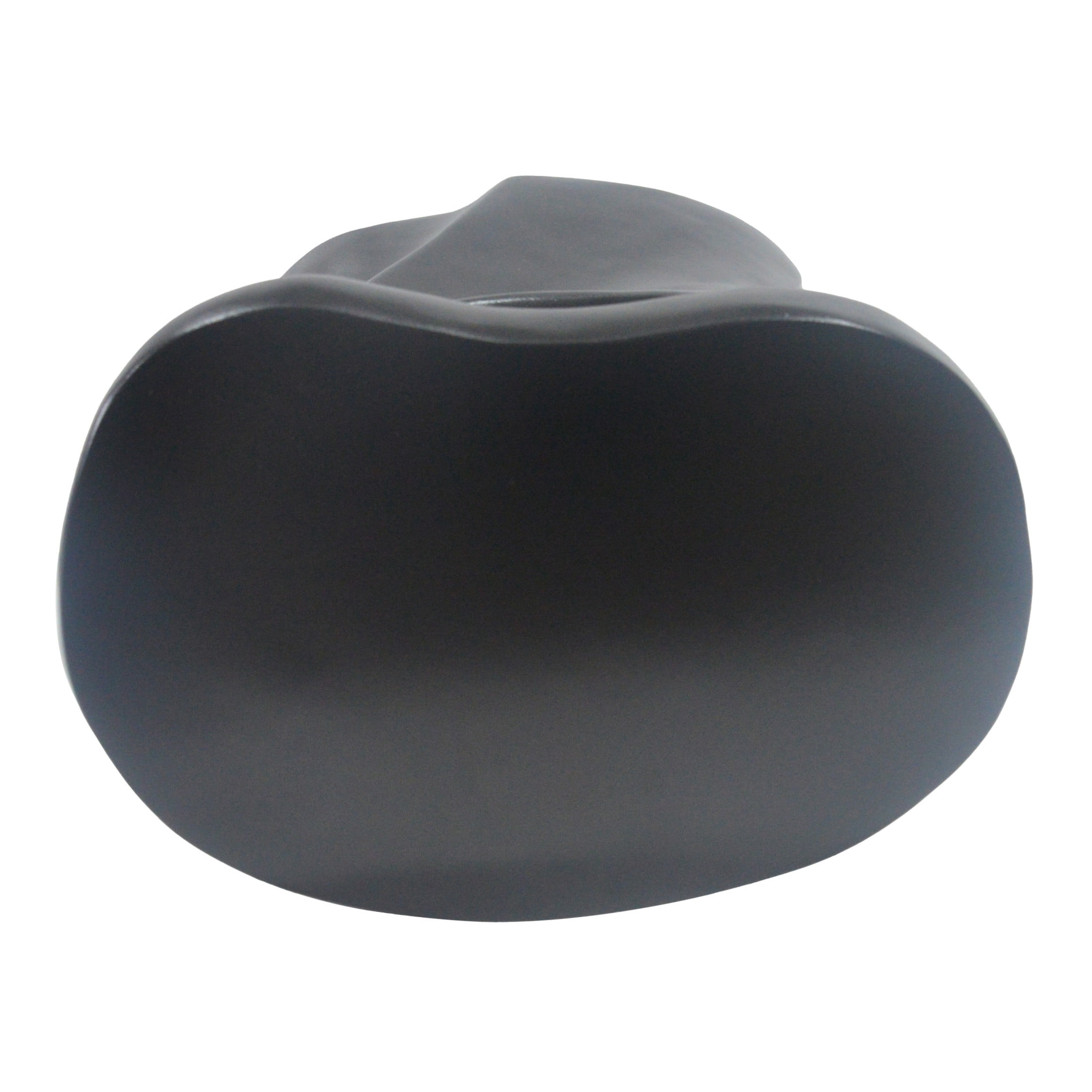 Christopher Knight Home 21"H Twisted Sculptural MGO Lightweight Outdoor Side Table, Black
