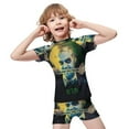 thumbnail image 4 of Beetlejuice Beetlejuice Boys Two Piece Rash Guard Swimsuits Kids Short Sleeve Swimwear Sets Bathing Suit, 4 of 7