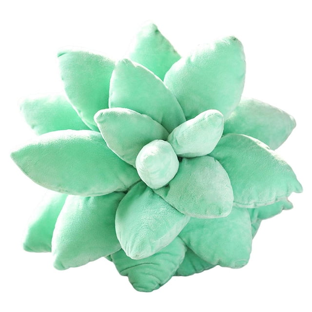 Suculentas 3D Throw Pillow Cute Soft Pnt Cojín Sofá Cama Decoración 25cm Zulema Almohada de cactus suculentas