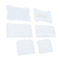 thumbnail image 4 of 6 patrones elegantes para manualidades y decoración del hogar DIY Juego de moldes de silicona blanca para hacer cajas de pañuelos, 4 of 8