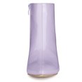 thumbnail image 3 of Unique Bargains Women's Clear Heel Pointed Toe Block Heel Ankle Boots, 3 of 7