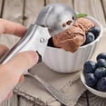 thumbnail image 2 of 2 cucharas para helado de acero inoxidable, de fácil liberación, cuchara para helado con cómodo mango anticongelante, 2 of 7