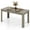 Light Gray, variant on Demi Bonn 63" Modern Dining Kitchen Table for 6 People, Rectangular Dining Table Furniture for Kitchen, Dining Room, Dinette, Breakfast Nook, Black