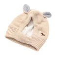 thumbnail image 1 of Fashion Winter Knitted Warm Dog Hat Rabbit Ear Design Puppy Caps Beanie BEIGE, 1 of 8