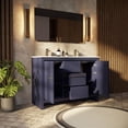 thumbnail image 4 of Sandpoint 48 in W x 20 in D Navy Blue Double Bath Vanity, Cultured Marble Top and 43 in Mirror, 4 of 9