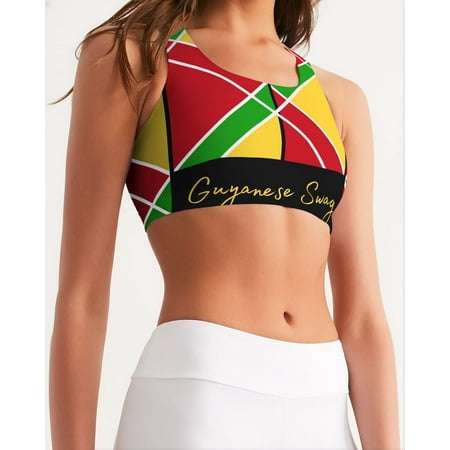 

Guyanese Swag Ice Gold Green Women s Seamless Sports Bra