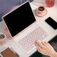thumbnail image 2 of Optimized Title: iPad Keyboard Case for 10.2 9th 10.9 10th Gen Air Pro 11, Wireless Bluetooth Keyboard Cover with Pencil Holder, Shockproof Protective Folio, Quiet Keys, Slim Lightweight, 2 of 53