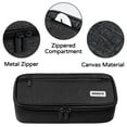 thumbnail image 3 of WEMATE Large Pencil Case with Zipper, Big Capacity, Canvas Pencil Case, Pencil Bag for Student,Black, 3 of 7