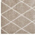 thumbnail image 4 of Modway Toryn Diamond Lattice 5x8 Shag Area Rug in Beige and Ivory, 4 of 8