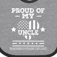 thumbnail image 4 of Inktastic Military Uncle Red Friday Boys or Girls Baby Bib, 4 of 4