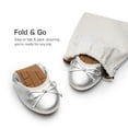 thumbnail image 3 of Bailarinas Plegables para Mujer DREAM PAIRS Plateadas Talla 7.5, 3 of 7