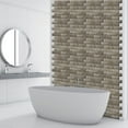 thumbnail image 4 of Mistaha 3 Dimension Brown Brick Water-resistant Moistureproof Removable Self Adhesive Wallpaper Peel & Stick PVC, 4 of 8