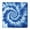 Blue White Tie-1, variant on Blue White Tie Dye Mandala Pattern Square Fitted Tablecloth with Elastic Edge,Square Table Cover,Washable Elastic Table Cover for Home Kitchen Party Decor 34"x34"