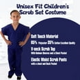 thumbnail image 3 of Natural Uniforms - Kids Scrubs Super Soft Children Scrub Set Kids Doctor Dress up, 3 of 3