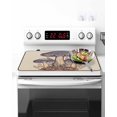 thumbnail image 2 of Wild Plants Stove Top Covers for Electric Stove, 28'x20'' Vintage Blue Mushroom Leaves Glass Ceramic Stove Cover Foldable Rubber Mat Heat Resistant Cooktop Protector for Kitchen, 2 of 8