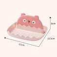 thumbnail image 4 of Spoon Rest with Lid Holder Thicken Prevents Deformation Pot Lid Utensil Rest for Household Kitchen Pink, 4 of 4