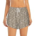thumbnail image 4 of Lsque Hand Drawn Snake Printed Women's Running Shorts with Liner Pockets,Elastic Quick Dry Workout Athletic Gym Yoga Shorts,Womens High Waist Shorts-X-Large, 4 of 9