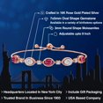 thumbnail image 2 of Gem Stone King 18K Rose Gold Plated Silver Pink Tourmaline and White Lab Grown Diamond Bracelet for Women | 3.95 Cttw | Gemstone October Birthstone | Oval 7X5MM | Fully Adjustable 9 inch, 2 of 6