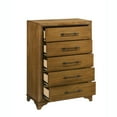 thumbnail image 4 of New Classic Furniture Talcott 4Pc Wood King Bedroom Set, Chest in Honey/Brown, 4 of 15