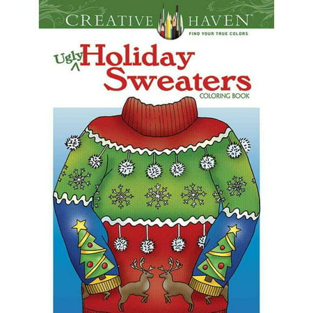 Ugly Holiday Sweaters Adult Coloring Book