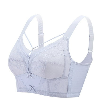 

TIANEK Sports Bra for Women Casual Plus Size Strap Sexy Unpadded Lace Full Cup Underwear Clearance
