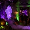 thumbnail image 5 of Halloween Decorations – 59" Hanging Ghost on Swing with LED String Lights, Outdoor Yard & Porch Prop for Haunted House Parties B, 5 of 6