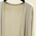 thumbnail image 6 of Ke1Clo Women Cardigan Lightweight Soft Long Sleeve Solid Casual Loose Knit Tops Spring Summer Fall Beach Vacation Travel Party Cardigans Khaki Free Size, 6 of 6