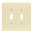 thumbnail image 2 of Leviton Brown Double Gang Double Toggle Wallplate  001-86109, 2 of 3