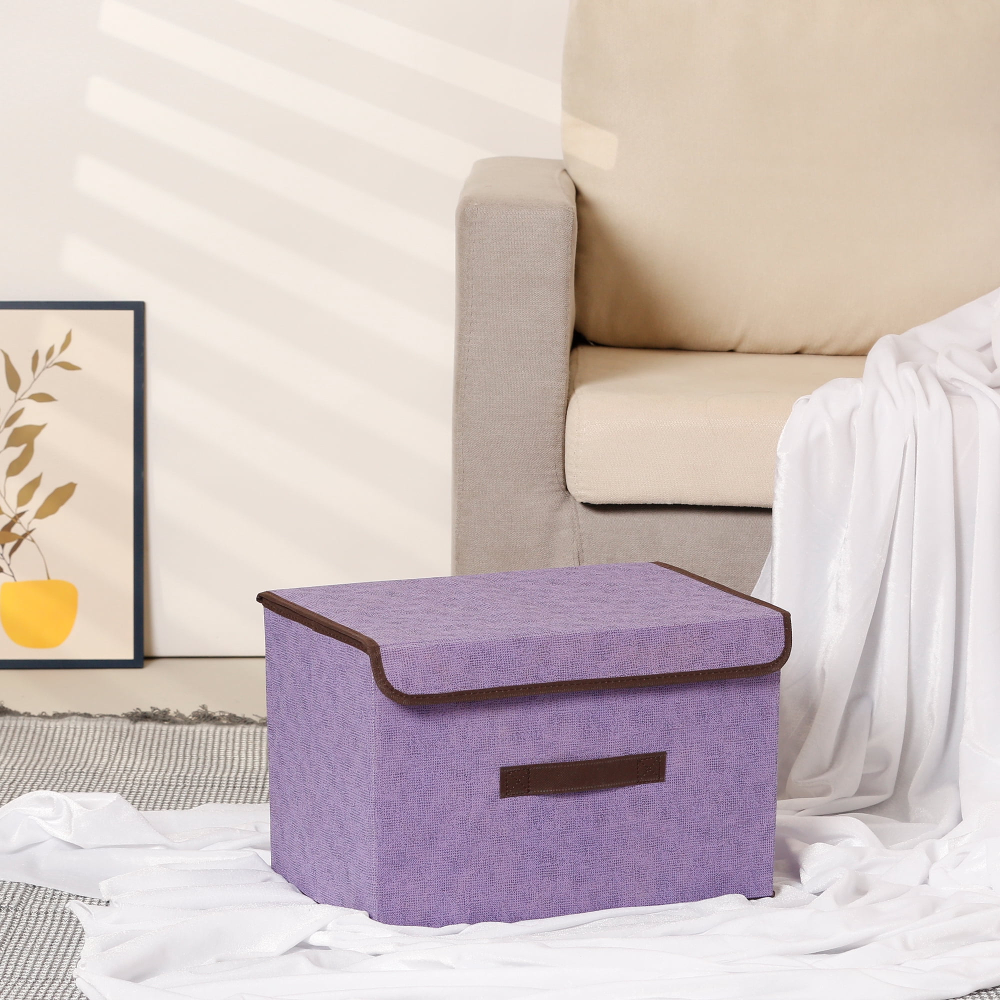 Unique Bargains 1 Pack Clothes Storage Bags Moving Bags Purple 14.2*9.1*9.4in