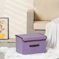 thumbnail image 5 of Unique Bargains 1 Pack Clothes Storage Bags Moving Bags Purple 14.2*9.1*9.4in, 5 of 7