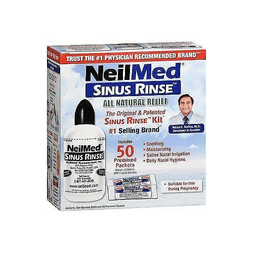 NeilMed Sinus Rinse - A Complete Sinus Nasal Rinse Kit, Pack of 2