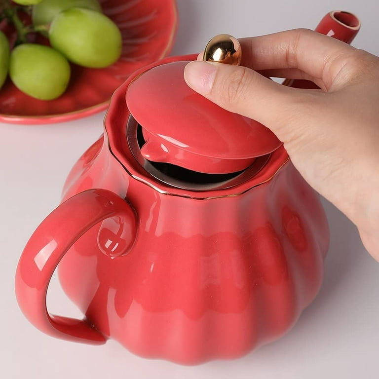 SWEEJAR Porcelain Teapot with Infuser and Lid – Sweejar Home