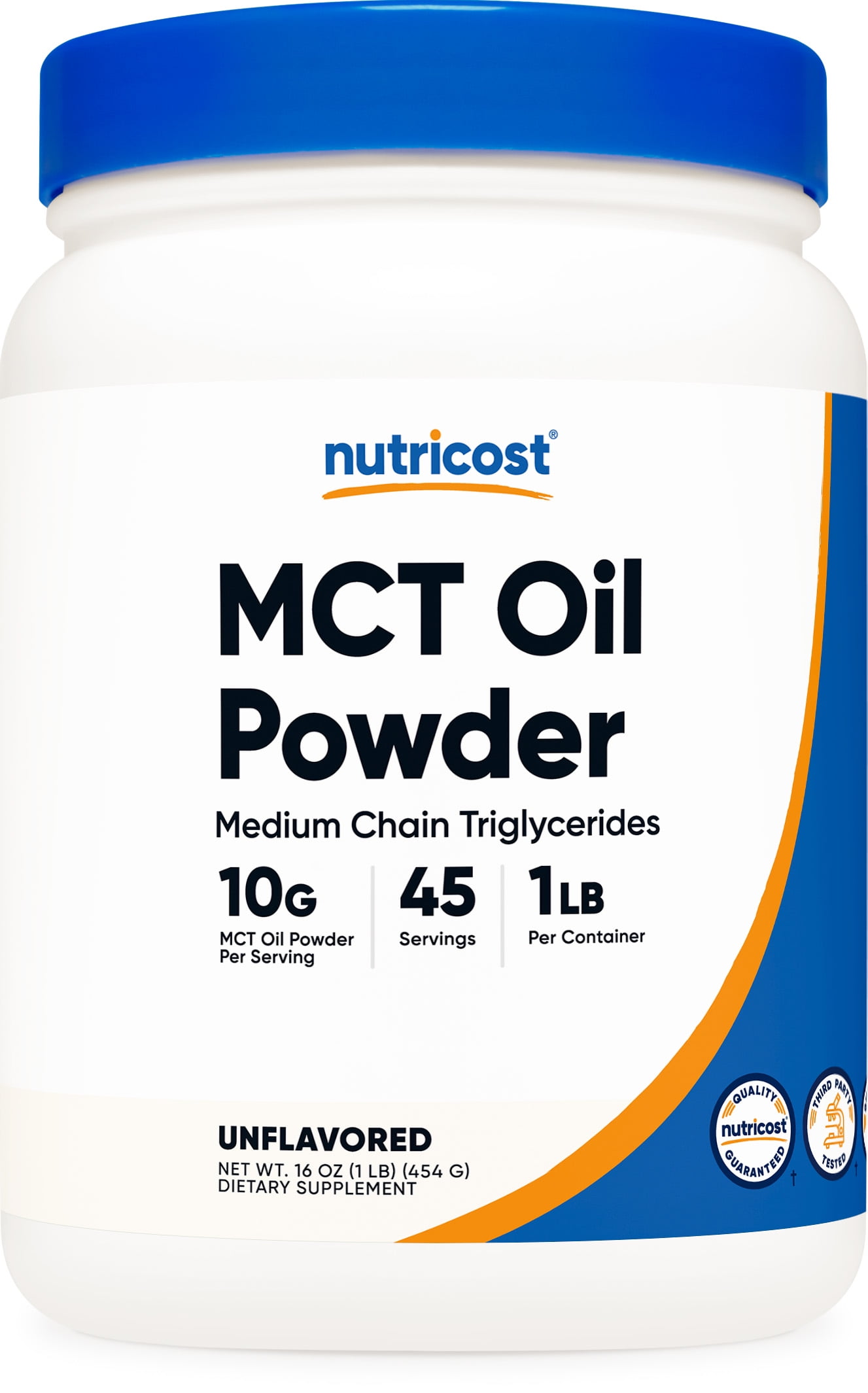 Nutricost MCT Oil Powder 1LB (16oz) - (Medium Chain Triglyceride) Supplement