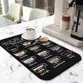 thumbnail image 3 of Fun Coffee Mat 19.5inx12in,Coffee Bar Mat for Countertops,Absorbent Hide Stain Anti-Slip Coffee Bar Accessories Fit Under Coffee Machine Mat,Dish Drying Mats for Kitchen, 3 of 6