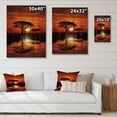 thumbnail image 4 of Designart "Global Traditions Savannah Dusk" African American Print on Natural Pine Wood, 4 of 5