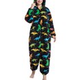 thumbnail image 1 of Pyjama une Pièce Floue, Élégant Doux Pyjama Chaud Combinaison pour la Maison, 1 of 5