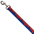 thumbnail image 2 of DC Comics Pet Leash, Dog Leash, Harley Quinn Diamond Stripe Red Blue, 6 Feet Long 1.0 Inch Wide, 2 of 4